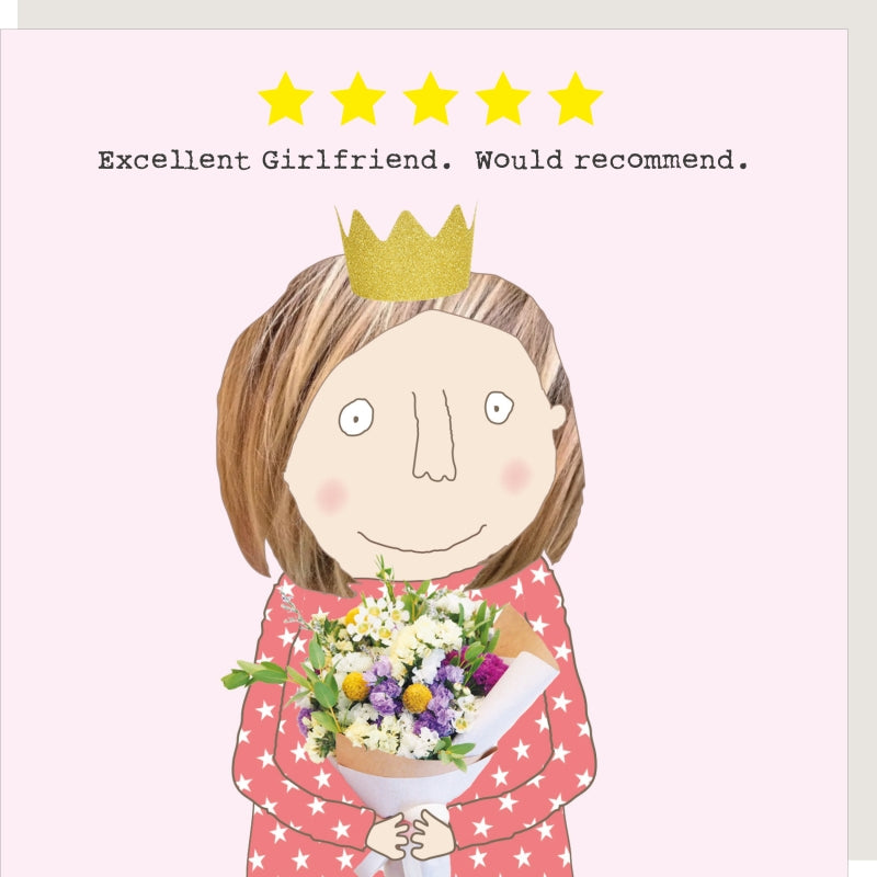 Rosie Made A Thing Five Star Girlfriend Card