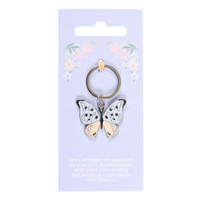 Load image into Gallery viewer, Enamel Butterfly Keyring
