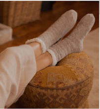 Load image into Gallery viewer, Molly Chenille Slipper Socks Duck Egg