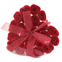 Load image into Gallery viewer, Soap Rose Heart Gift Box Red