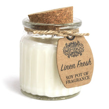 Load image into Gallery viewer, Soy Mini Pot Candle Linen Fresh