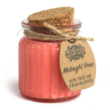 Load image into Gallery viewer, Soy Mini Pot Candle Midnight Rose
