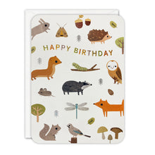 Load image into Gallery viewer, Sprouts Woodland Birthday Card