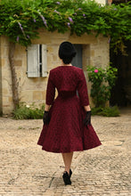 Load image into Gallery viewer, Layla Wine Swing Dress & Bolero