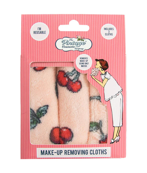 Vintage Cosmetic Co Cherry Make Up Remover Cloths
