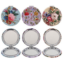 Load image into Gallery viewer, Vintage Floral Compact Mirror
