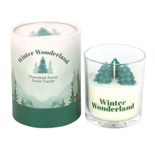 Load image into Gallery viewer, Winter Wonderland Forest Scene Candle