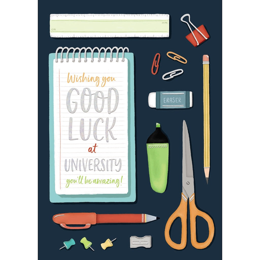 Wishing Well Good Luck At University Card