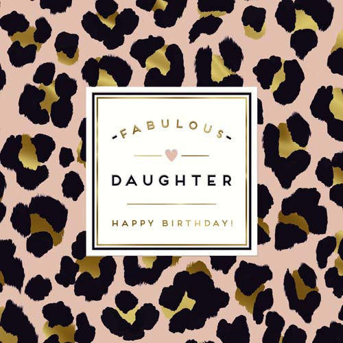 Alice Scott Fabulous Daughter Birthday Card