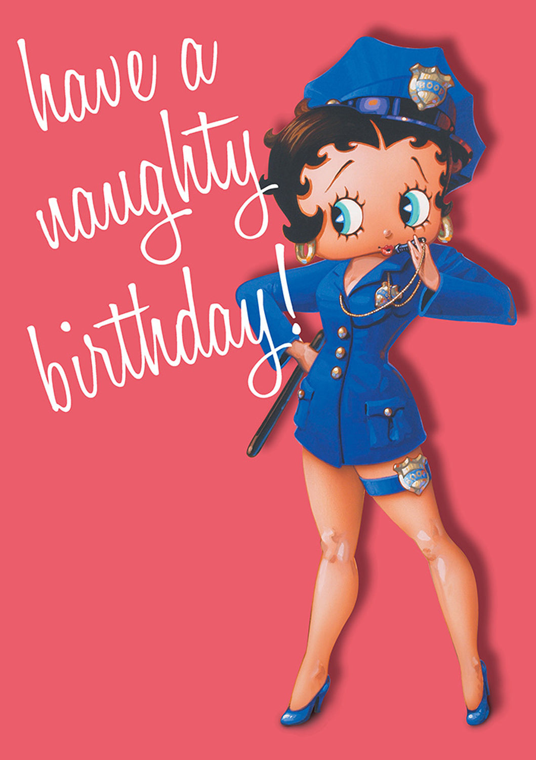 Betty Boop Have a Naughty Birthday Card