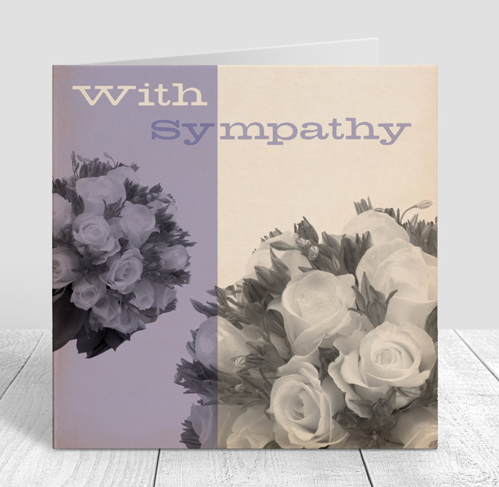 Bluenote With Sympathy Roses Card
