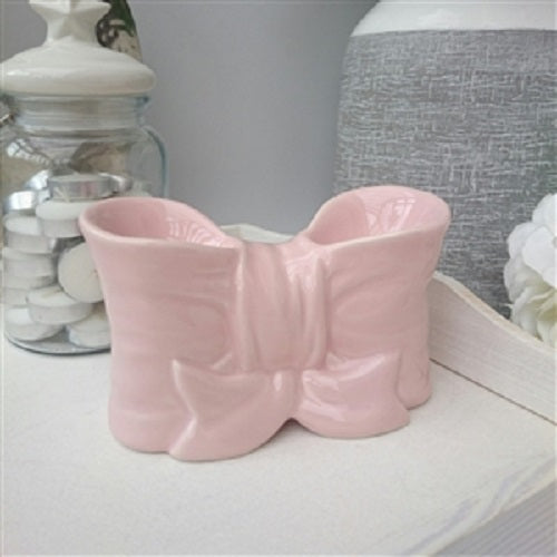 Ceramic Bow Wax Melt Warmer Pink