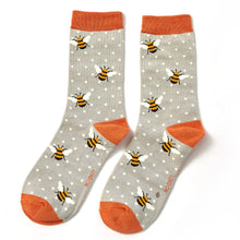 Load image into Gallery viewer, Bamboo Socks Trio Box Bumble Bees