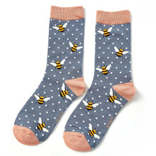 Load image into Gallery viewer, Bamboo Socks Trio Box Bumble Bees