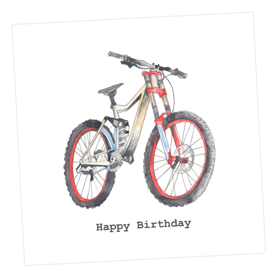 C&C Happy Birthday Mountain Bike Card