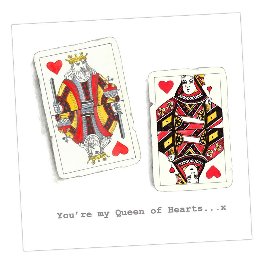 C&C Queen Of Hearts Card