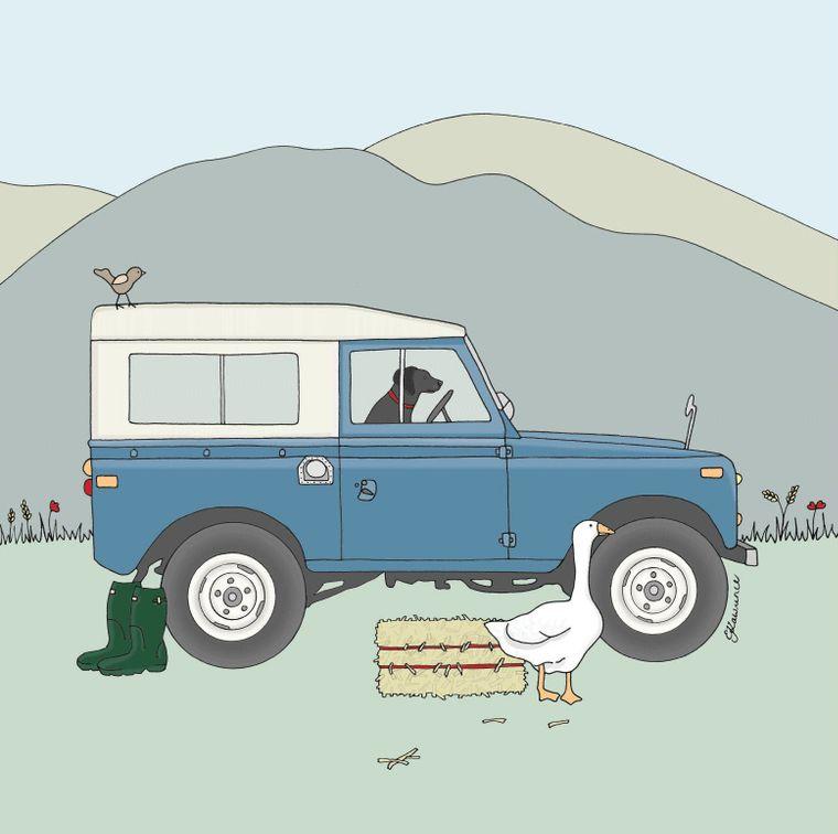 Country Range Land Rover Series 3 Card