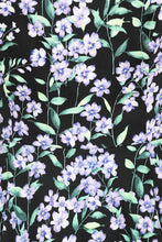 Load image into Gallery viewer, Daria Black Floral Swing Dress