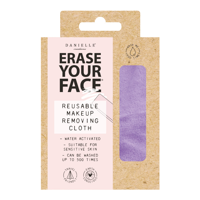Erase Your Face Make Up Removal Cloth Purple