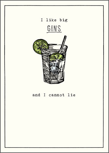 Etched Big Gins Card