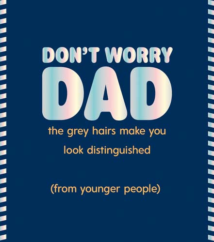 Fuzzy Duck Don't Worry Dad Card