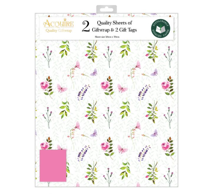 Gift Wrap Pack Delicate Floral