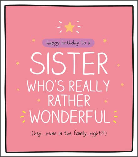 Happy Jackson Sister Birthday Card