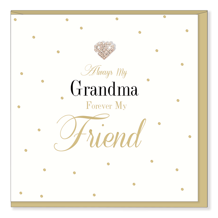 Hearts Designs Always My Grandma Card