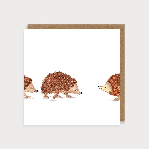 Animal Blanks Hedgehogs Card