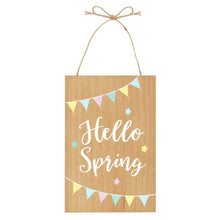 Load image into Gallery viewer, Hello Spring Hanging Sign
