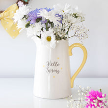 Load image into Gallery viewer, Hello Spring Flower Jug