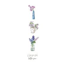 Load image into Gallery viewer, Wishing Well Hope You Feel Better Soon Vases Card
