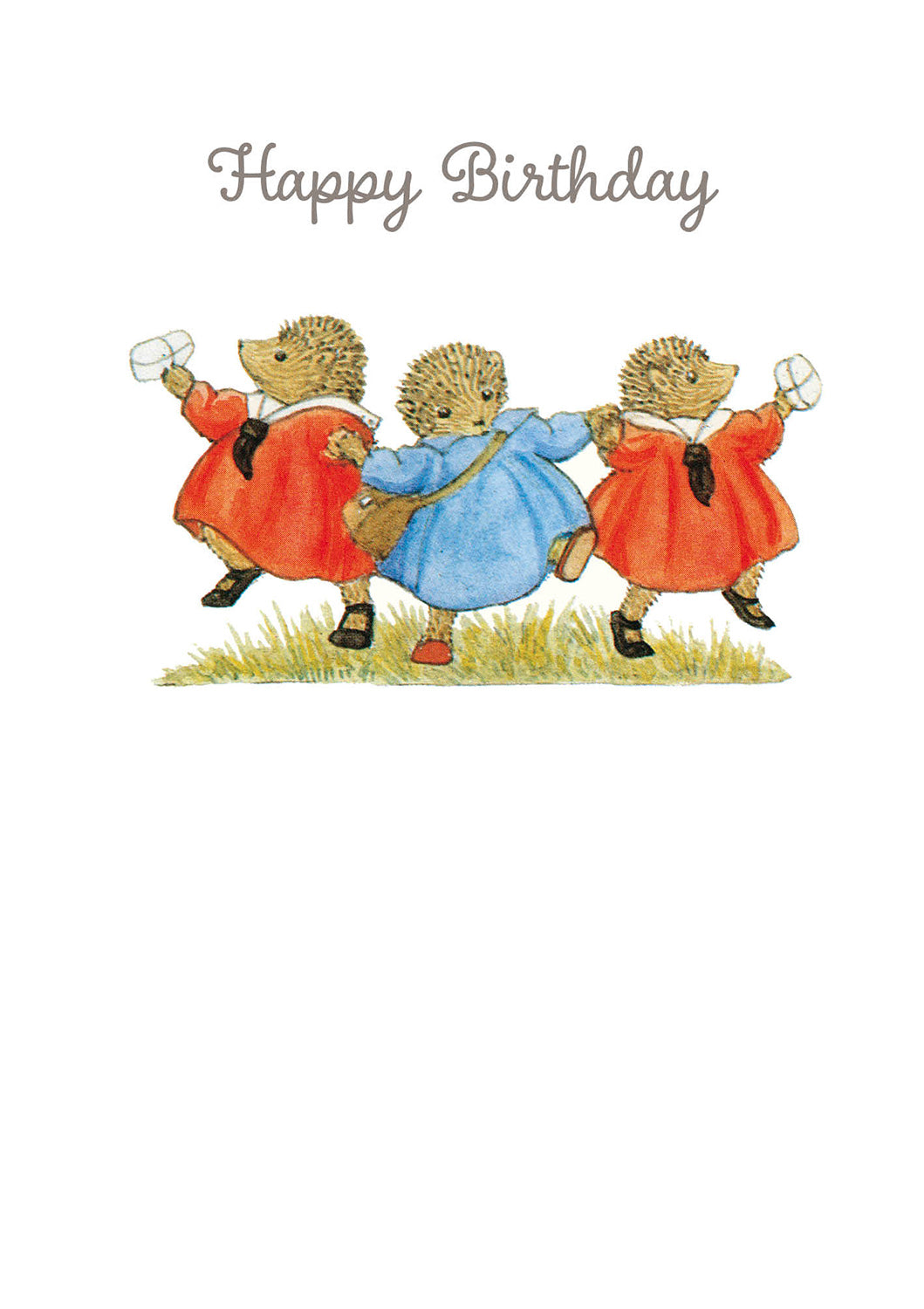 Little Grey Rabbit Hedgehogs Birthday Card