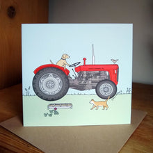 Load image into Gallery viewer, Country Range Red Massey Ferguson Tractor Card
