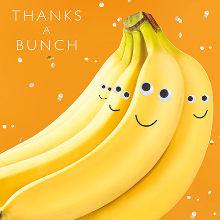 Photogram Thanks A Bunch Bananas Card