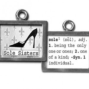 Picture Charm Sole Sisters
