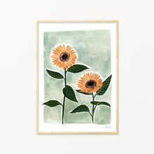 Load image into Gallery viewer, Posy Sunflowers Floral A4 Print Unframed