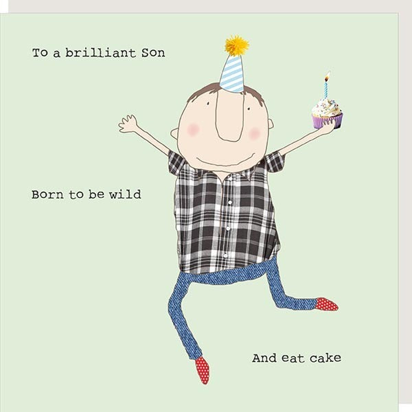 Rosie Made A Thing Brilliant Son Birthday Card