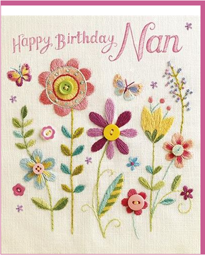 Sew Happy Nan Birthday Card
