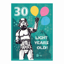 Load image into Gallery viewer, Star Wars Stormtrooper 30 Light Year Old Card
