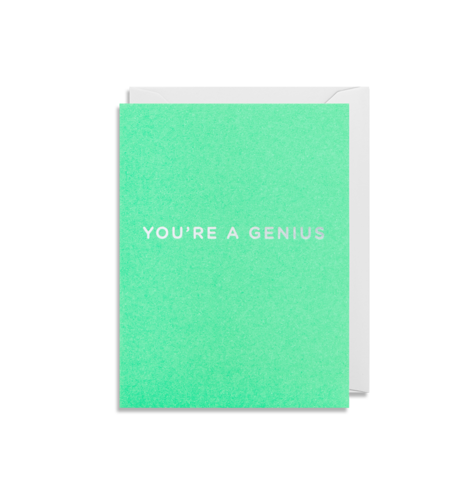 Mini Card You're A Genius