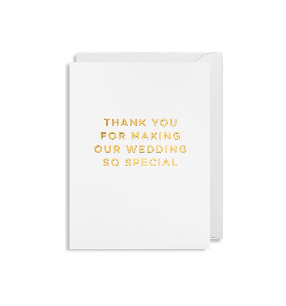 Mini Card Thank You For Making Our Wedding So Special