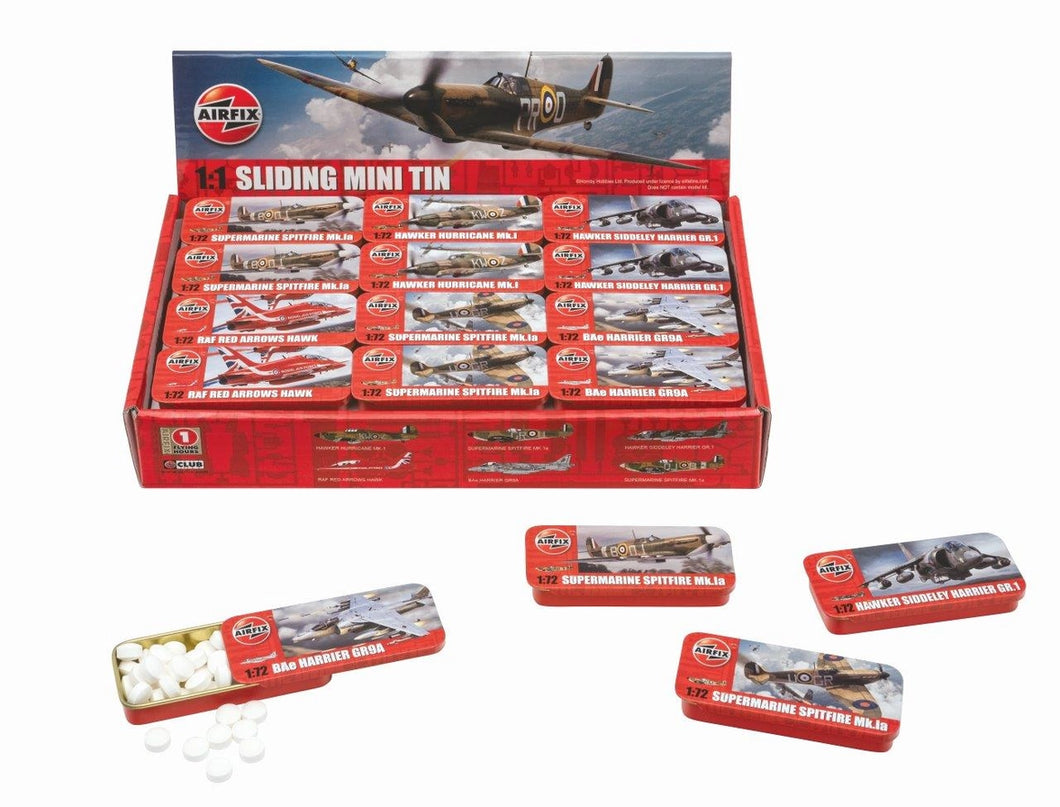 Retro Airfix Aircraft Tins with Mini Mints