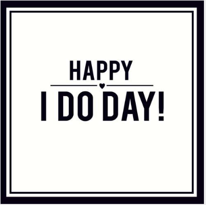 Alice Scott Happy I Do Day Wedding Card