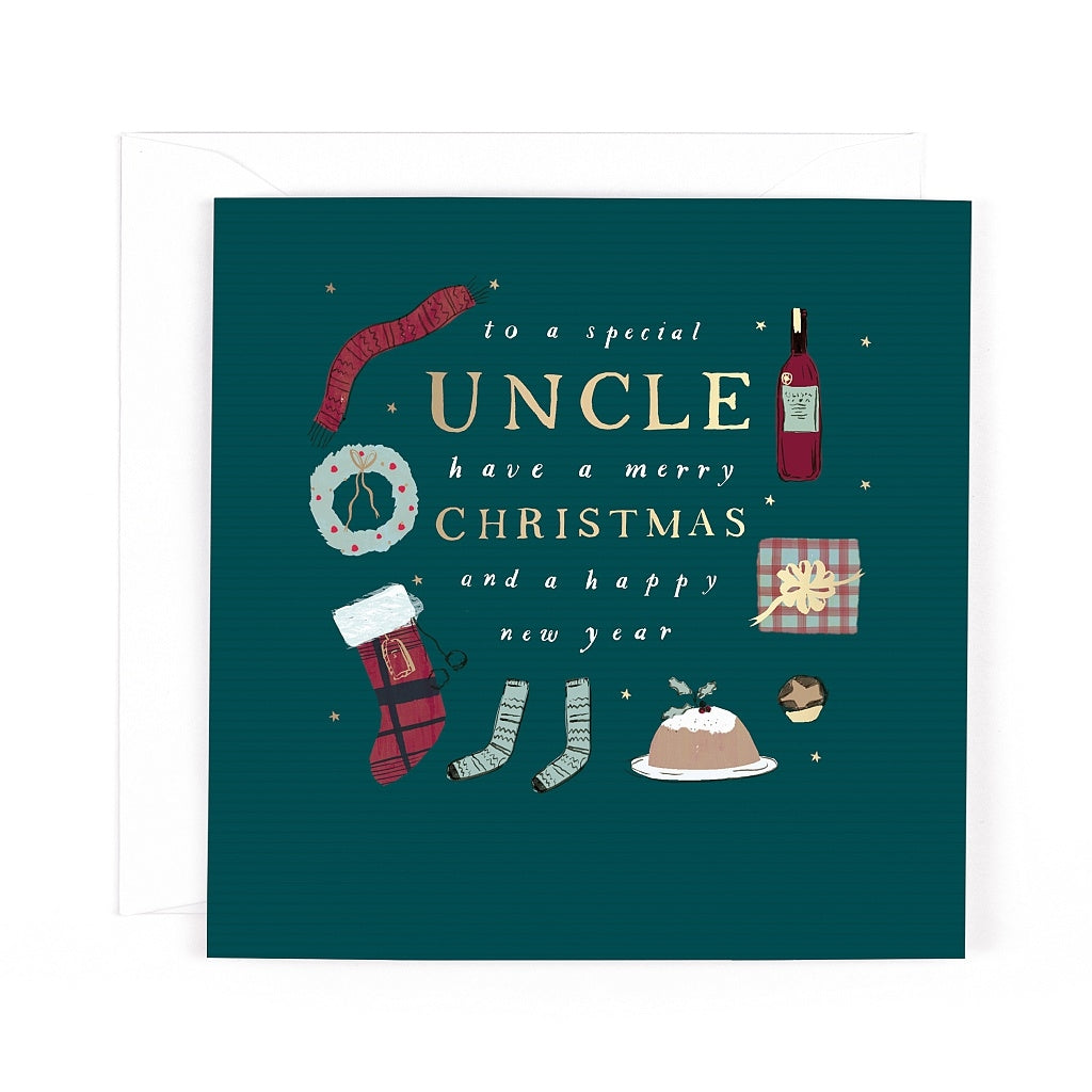 Alpine Christmas Uncle Card