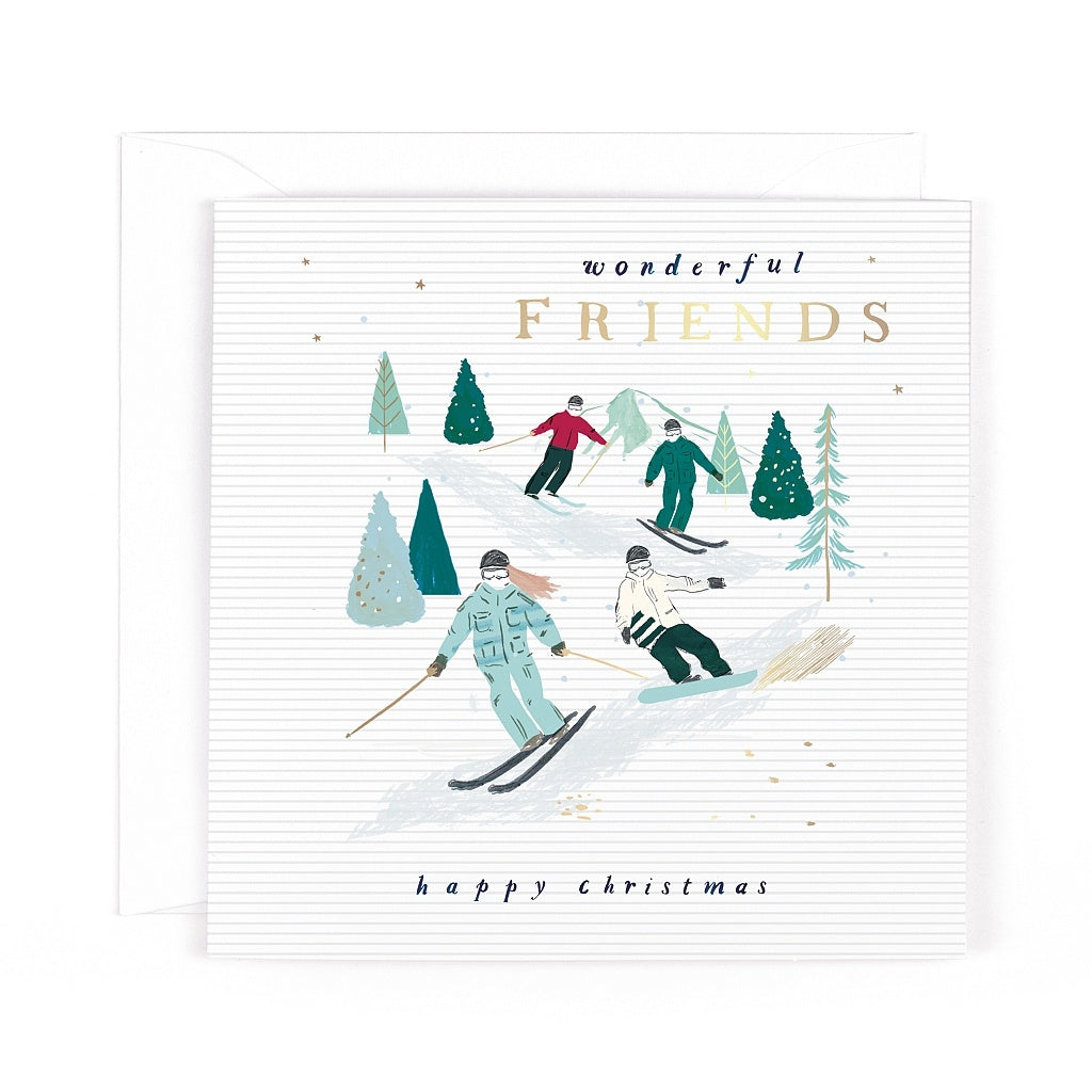 Alpine Christmas Wonderful Friends Card