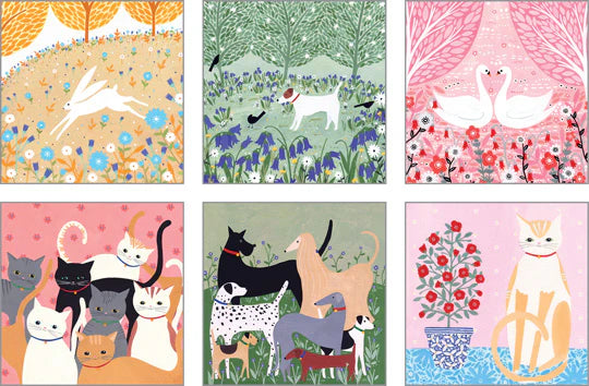Animals Notecard 6 Pack