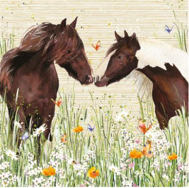 Art Of Nature Horses Card