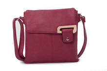 Load image into Gallery viewer, Assymetric Crossbody Bag Dark Red
