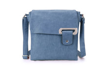 Load image into Gallery viewer, Assymetric Crossbody Bag Denim Blue

